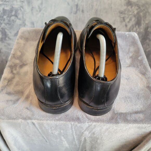 Magnanni‎ Cap Toe Mens 9.5 Black Leather Oxford Shoes - Picture 5 of 14